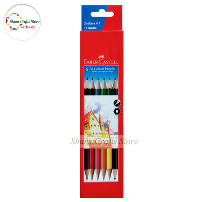 Faber Castell 6 Bi-Colour Pencils