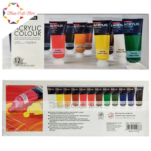 Art Ranger Acrylic Colour - 12 Colour Set