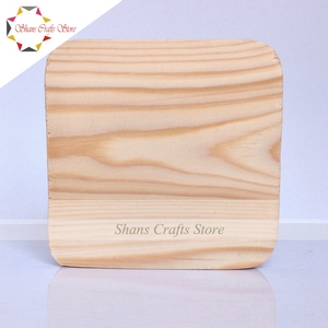 Wooden Square - 4" (Code1961)