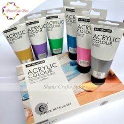 Art Rangers 6 Piece Acrylic Colour Metallic Set