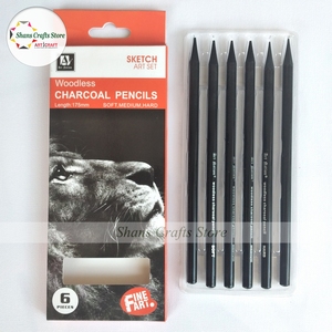 Woodless Charcoal Pencils 6