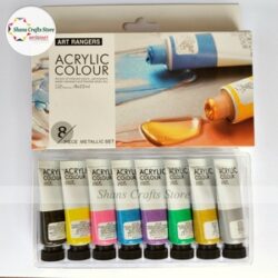 Acrylic Colour 8x22ml Art Rangers Metalic Set